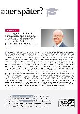 Vorschauseite 2: Spezialisieren, aber später?