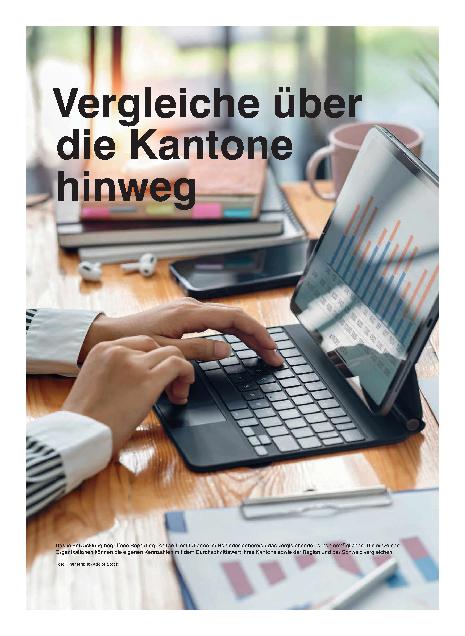 Vorschauseite 1: Vergleiche über die Kantone hinweg