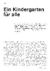 Vorschauseite 1: Ein Kindergarten für alle