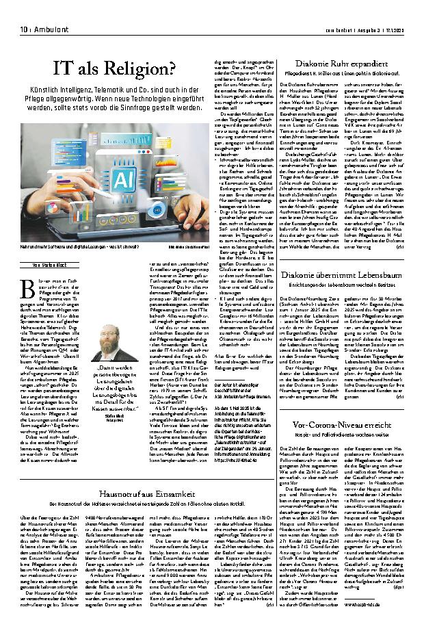 Vorschauseite 1: IT als Religion?