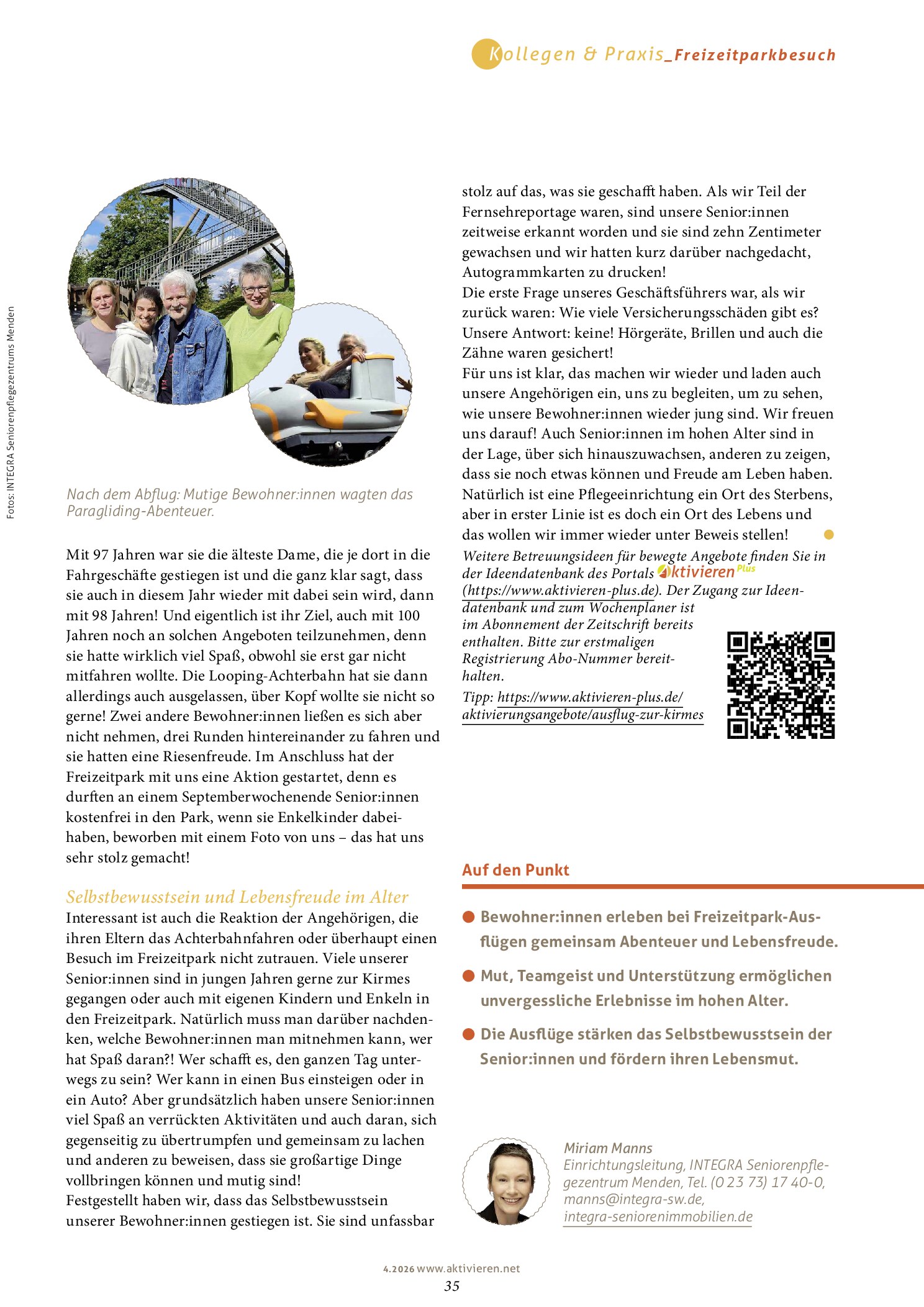 Vorschauseite 4: Bewohner: innen fahren Achterbahn