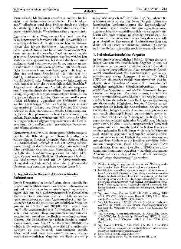 Vorschauseite 2: Information und Werbung in und auf Arzneimittelverpackungen — Rechtliche Gestaftungsmöglichkeiten und Grenzen