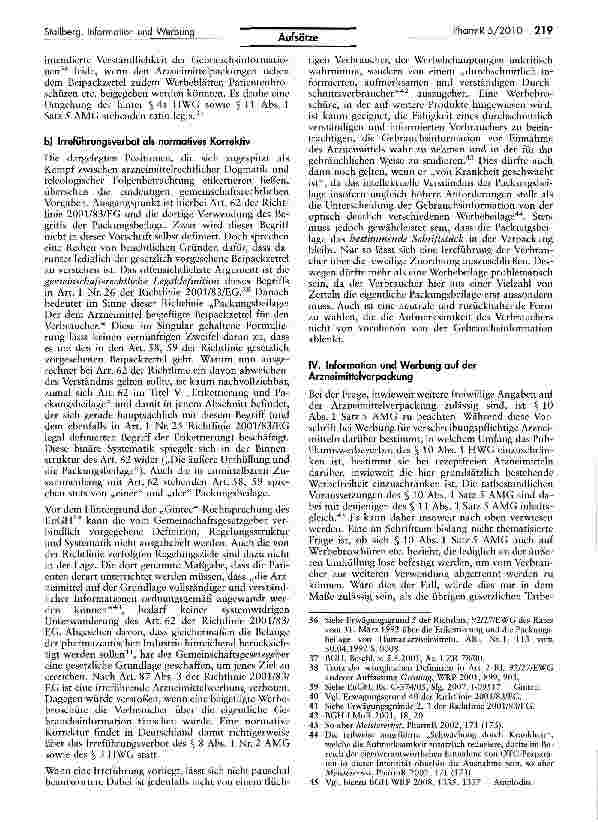 Vorschauseite 6: Information und Werbung in und auf Arzneimittelverpackungen — Rechtliche Gestaftungsmöglichkeiten und Grenzen
