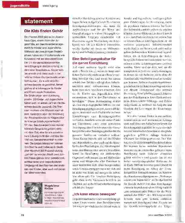 Vorschauseite 2: Wer sich einbringen kann, lernt fürs Leben