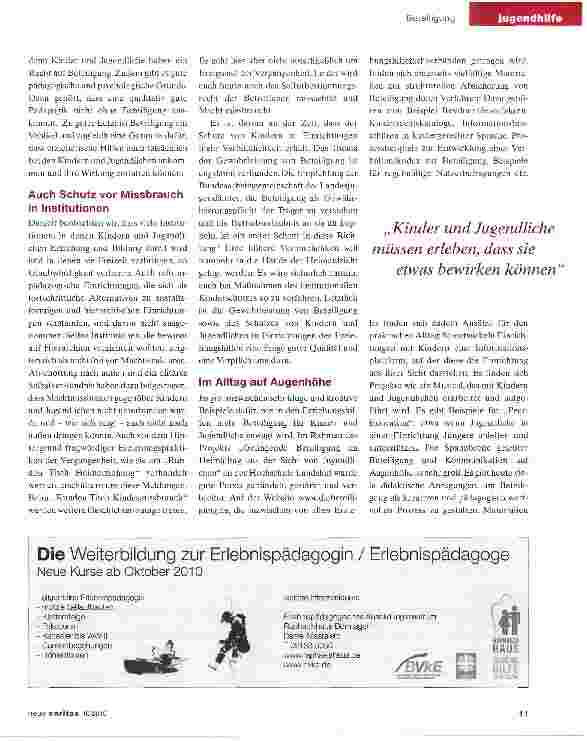 Vorschauseite 3: Wer sich einbringen kann, lernt fürs Leben