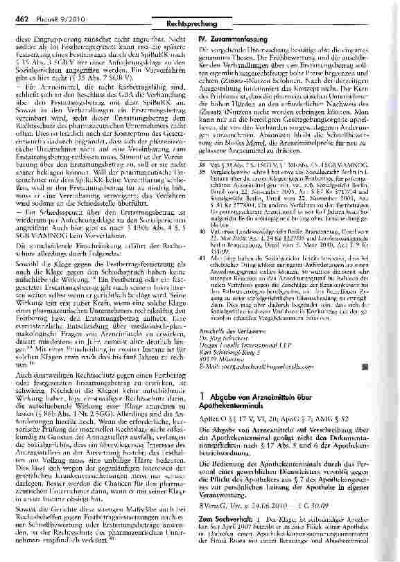 Vorschauseite 1: Abgabe von Arzneimitteln über Apothekenterminals