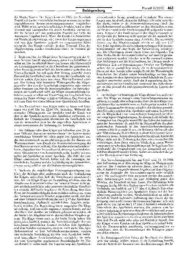 Vorschauseite 2: Abgabe von Arzneimitteln über Apothekenterminals
