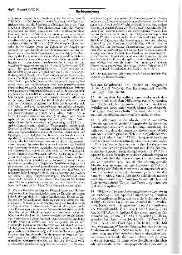 Vorschauseite 3: Abgabe von Arzneimitteln über Apothekenterminals