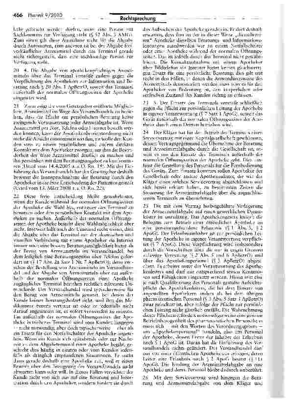 Vorschauseite 5: Abgabe von Arzneimitteln über Apothekenterminals