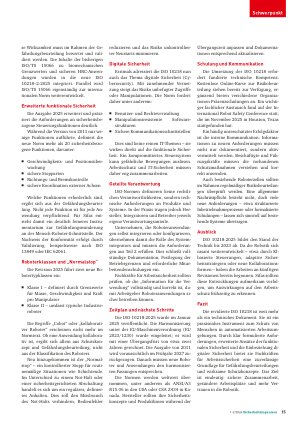 Vorschauseite 2: Höhere Sicherheitsstandards für Roboteranwendungen