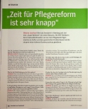 Vorschauseite 1: Zeit für Pflegereform ist sehr knapp.