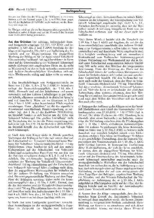 Vorschauseite 3: Keine Bedenken gegen Werbeflyer auf der Faltschachtel eines OTC-Arzneimittels