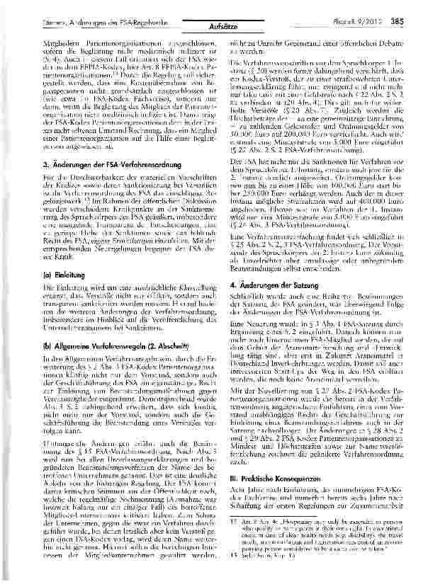 Vorschauseite 5: Die aktuellen Änderungen der FSA-Regelwerke