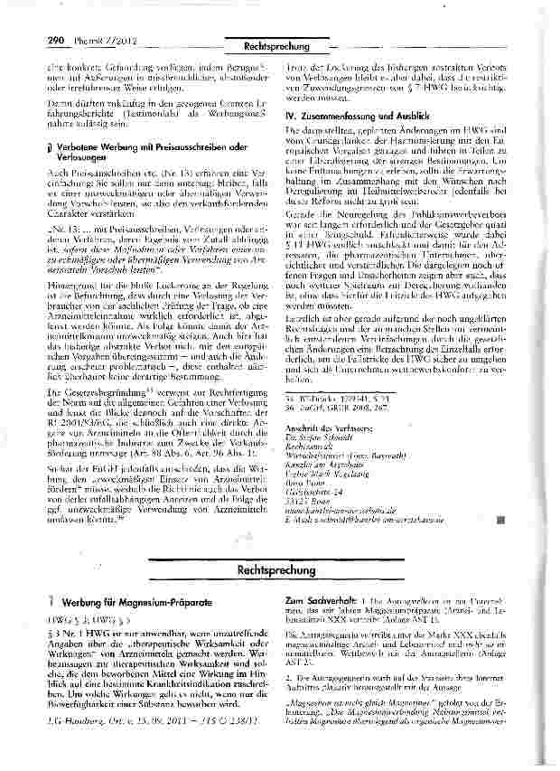 Vorschauseite 1: Werbung für Magnesium-Präparate