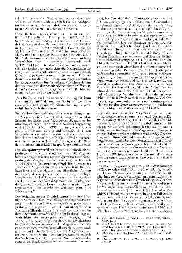 Vorschauseite 3: Arzneimittelrabattverträge und Vergaberecht nach dem Ende der Portfolioverträge 2013
