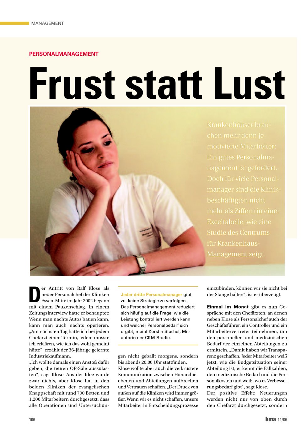 Vorschauseite 1: Frust statt Lust