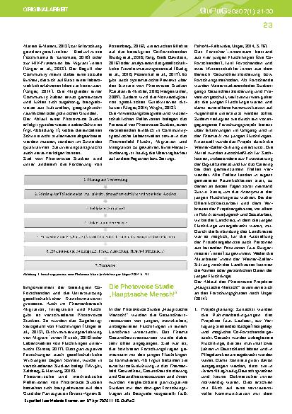 Vorschauseite 3: Gesundheitsressourcen von jungen, männlichen, unbegleiteten Flüchtlingen: Ergebnisse einer Photovoice Studie