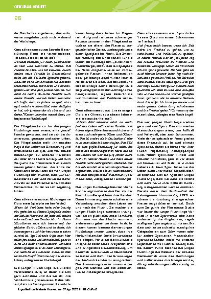 Vorschauseite 6: Gesundheitsressourcen von jungen, männlichen, unbegleiteten Flüchtlingen: Ergebnisse einer Photovoice Studie