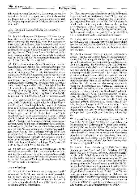 Vorschauseite 4: Auslegung der Vorschriften für das Inverkehrbringen von Humanarzneimitteln
