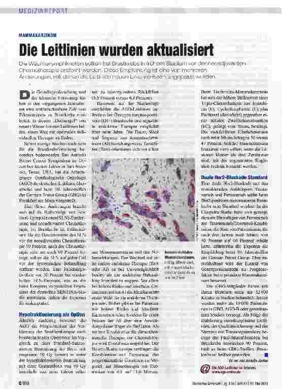 Vorschauseite 1: Die Leitlinien wurden aktualisiert