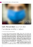 Vorschauseite 1: Sehprävention auch in der Pandemie im Blick haben