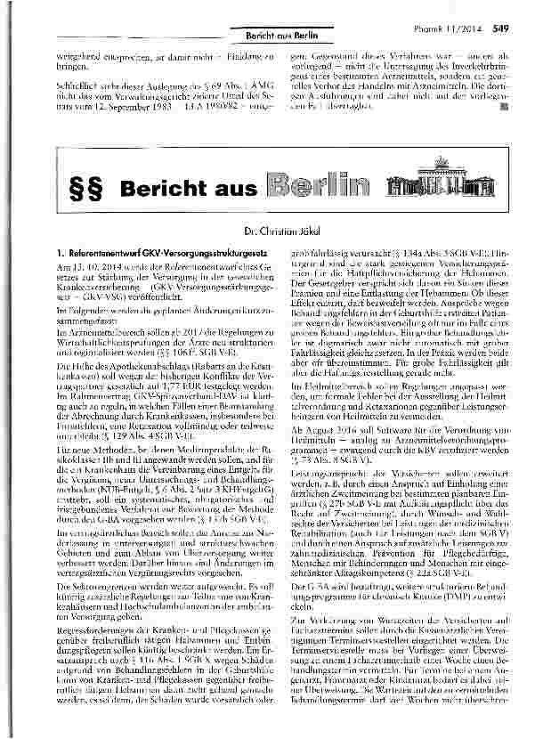 Vorschauseite 4: Inverkehrbringen eines Arzneimittels: § 69 Abs. 1 S. 1 AMG keine Grundlage für Untersagung AMCi § 69 1 Satz 1