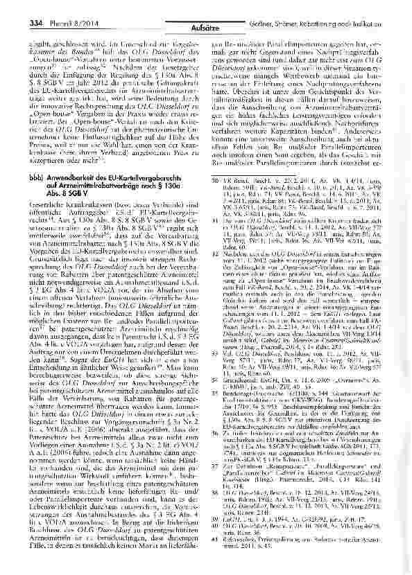 Vorschauseite 5: Rabattierung nach Indikation? - Zur nach Anwendungsgebieten differenzierten Preisgestaltung bei Arzneimitteln in Rabattverträgen und Verträgen zur integrierten Versorgung