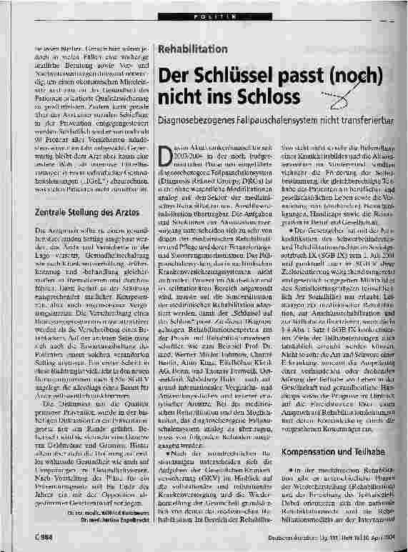 Vorschauseite 1: Der Schlüssel passt (noch) nicht ins Schloss