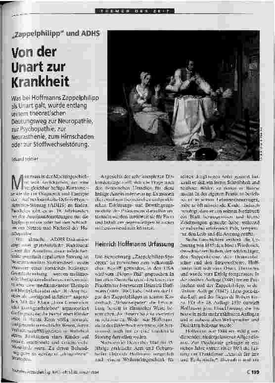 Vorschauseite 1: Von der Unart zur Krankheit