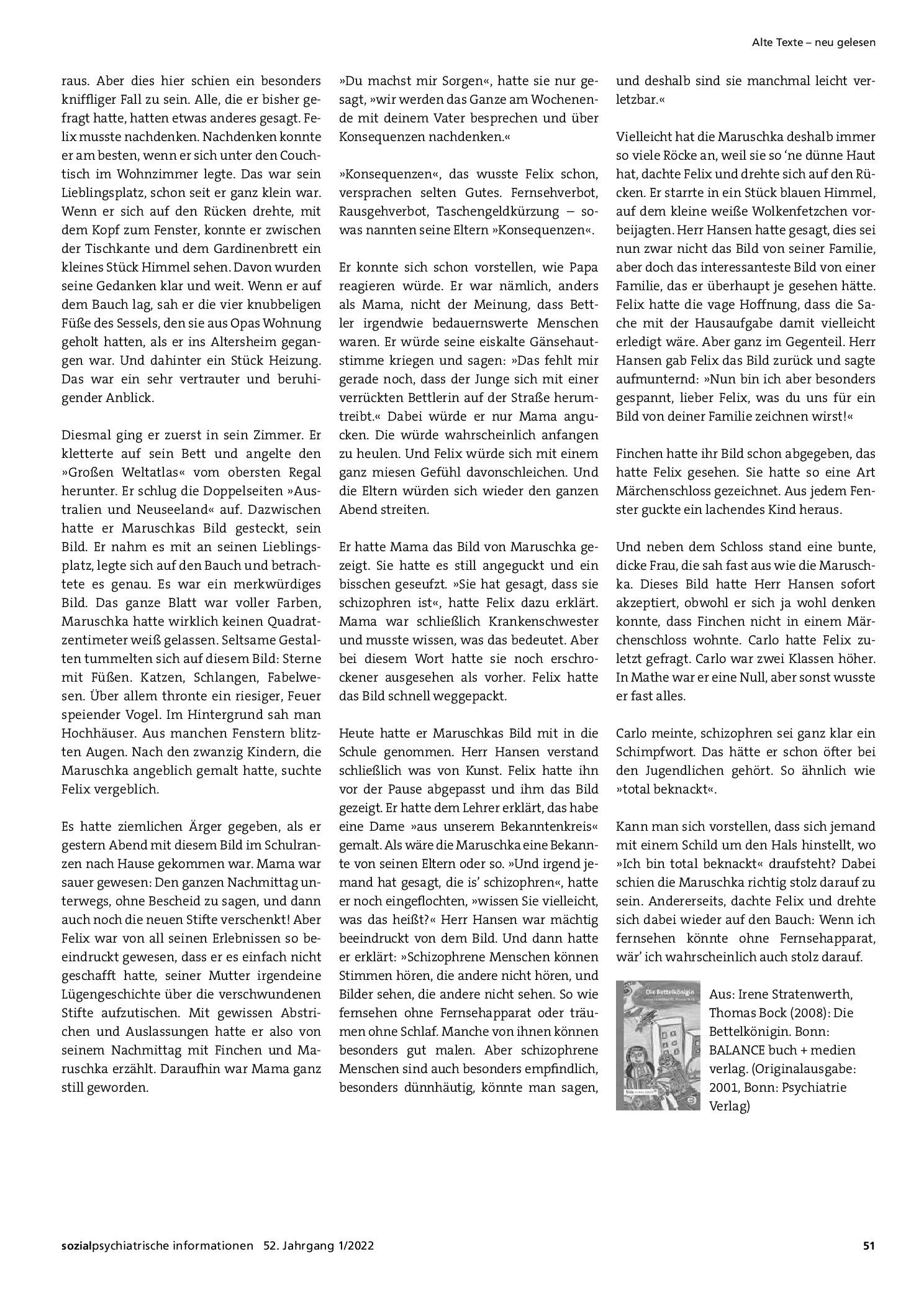 Vorschauseite 2: Alte Texte – neu gelesen. Fernsehen ohne Fernseher oder Felix hat Fragen
