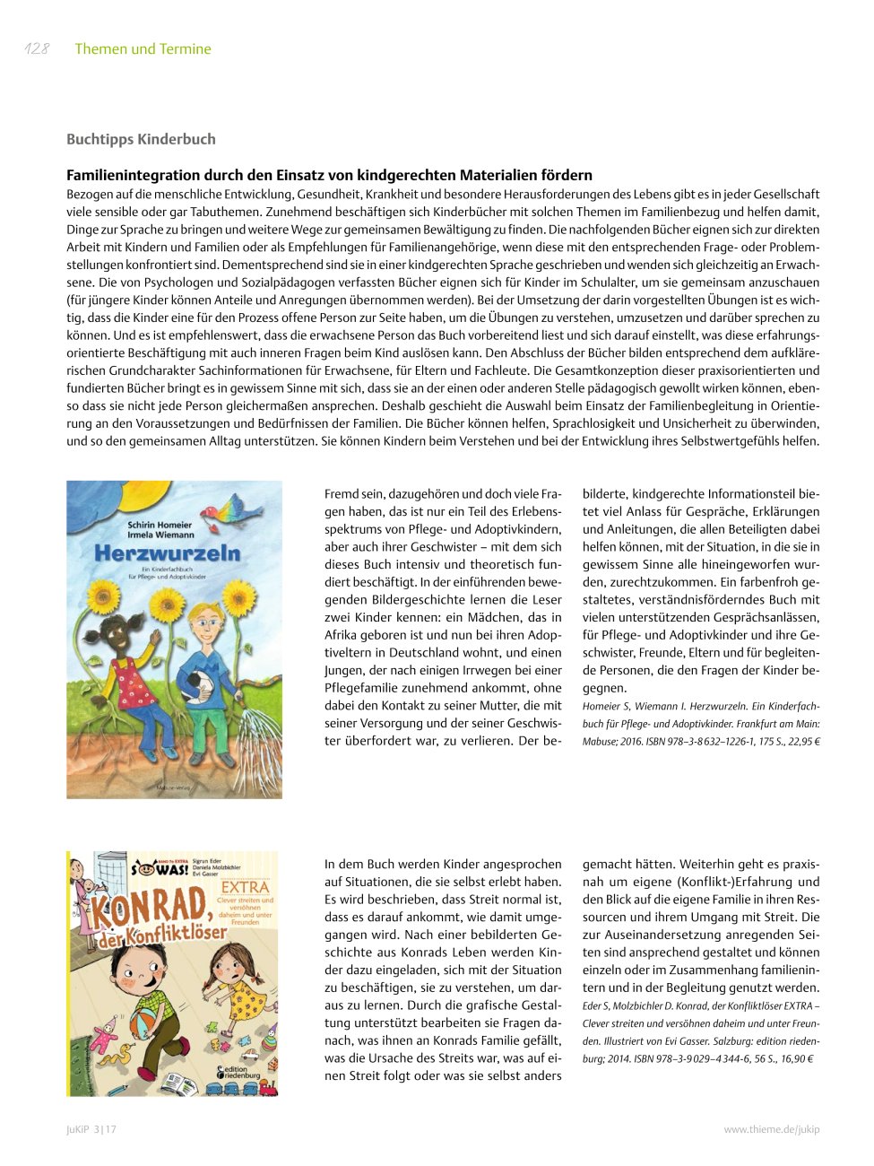 Vorschauseite 1: Buchtipp: S. Homeier, I. Wiemann: Herzwurzeln