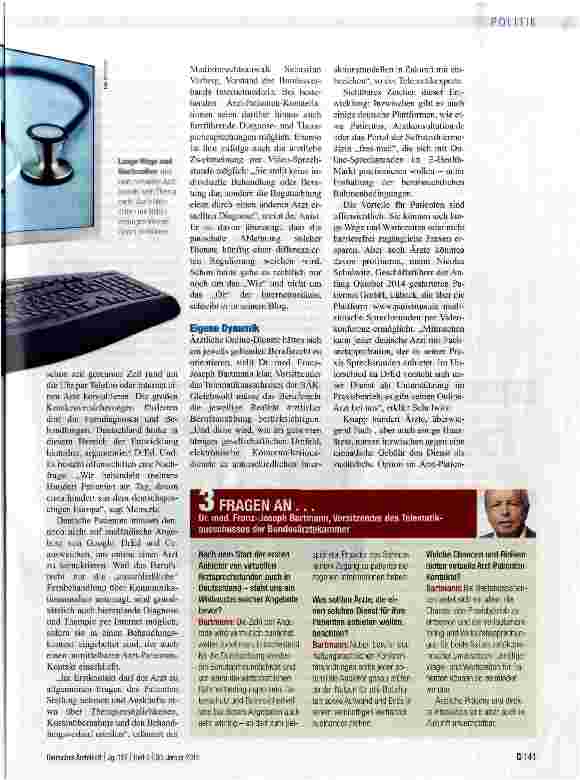 Vorschauseite 2: Zum Doktor per Video-Chat