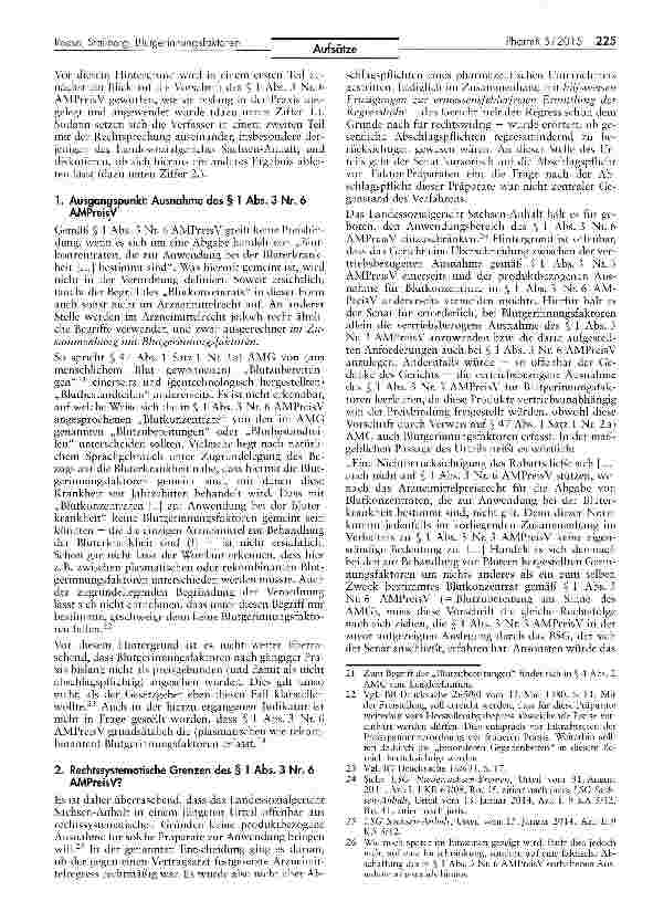 Vorschauseite 4: Abschlagspflicht gemäß § 130a Abs. 1 SGB V für humaneBlutgerinnungsfaktoren?