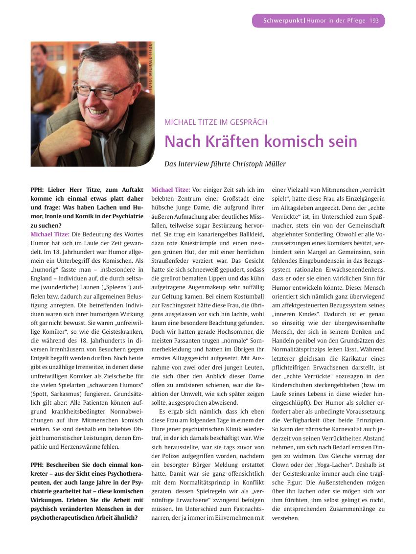 Vorschauseite 1: Nach Kräften komisch sein