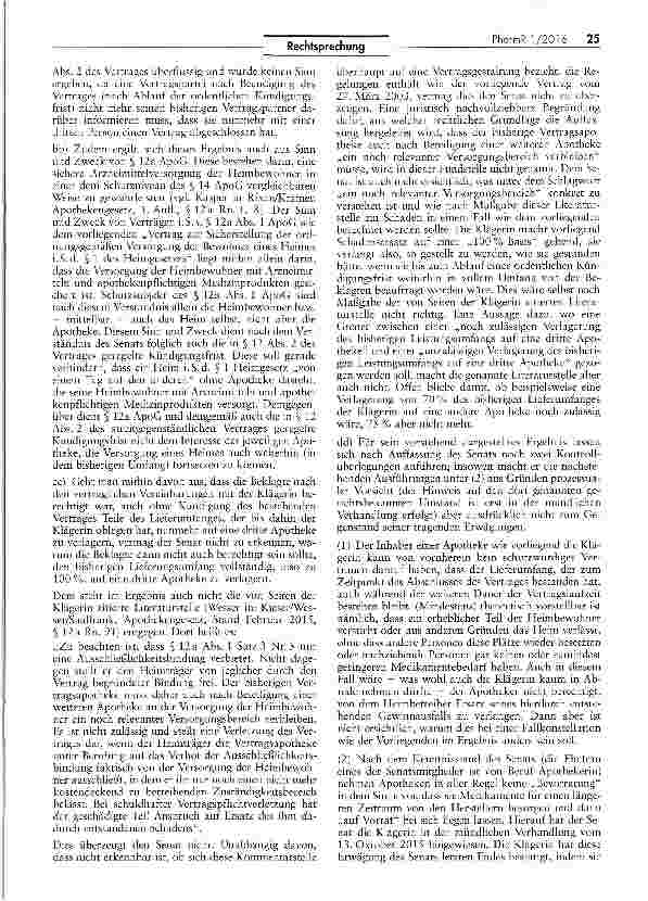 Vorschauseite 3: Sinn und Zweck von Verträgen i. S. v. § 12a Abs. 1 Satz 1 ApoG ApoG § 12a I 3 Nr. 5; BGB §§ 252, 280 I