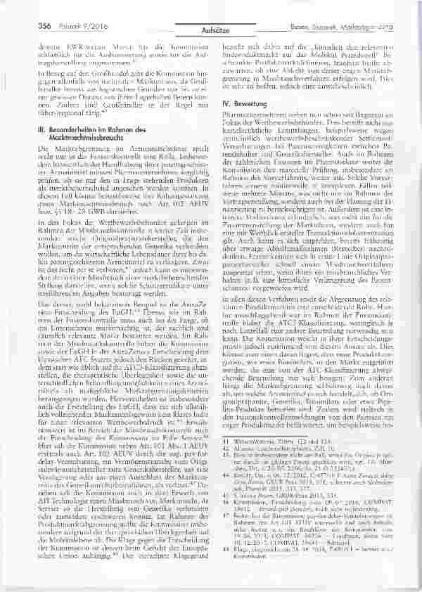 Vorschauseite 5: Kartellrecht: Marktabgrenzung im Arzneimittelsektor