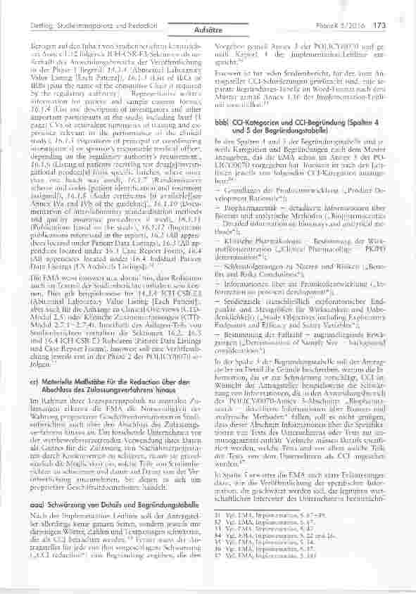 Vorschauseite 4: Studientransparenz und Redaction - Umfang und Grenzen*