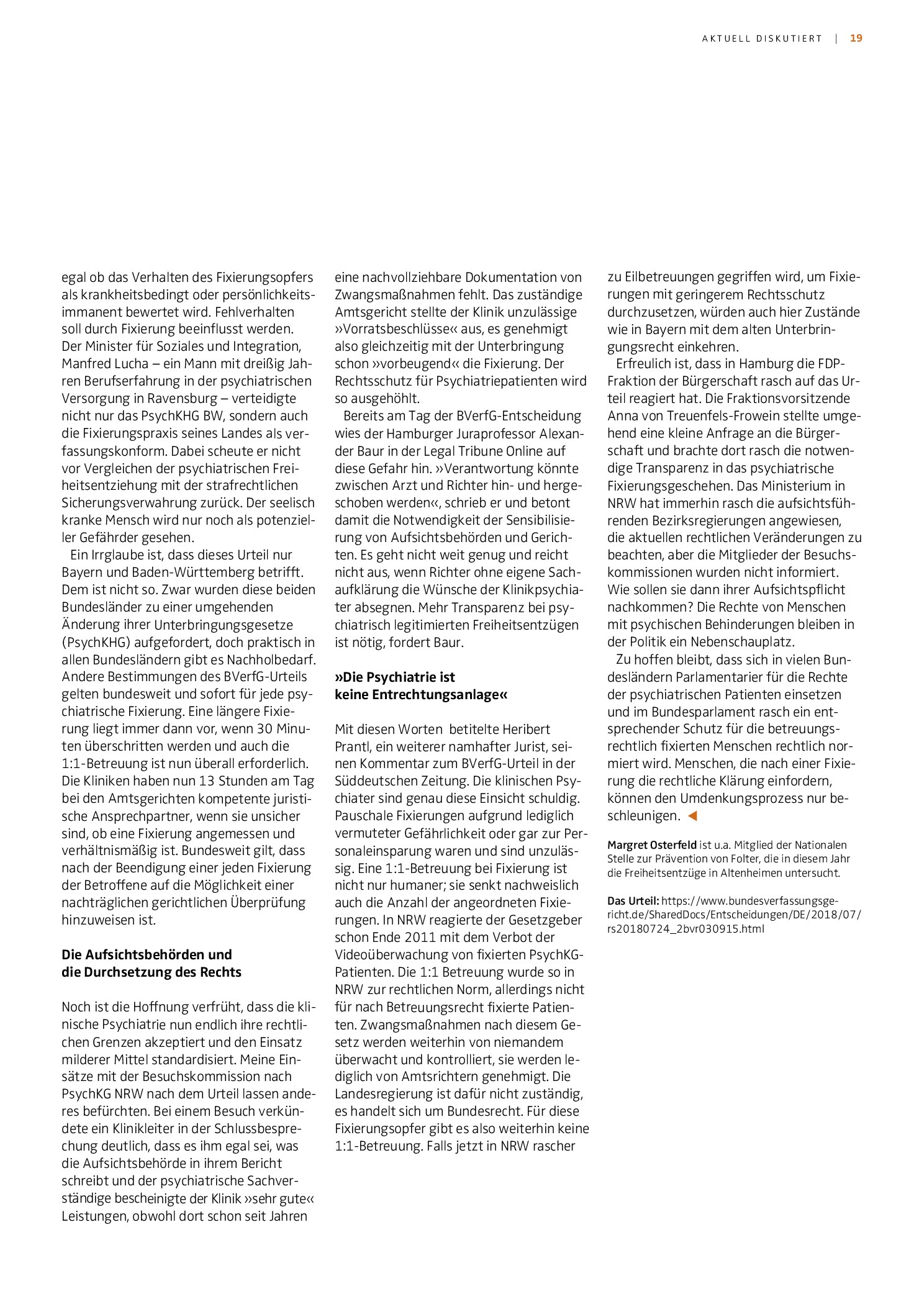 Vorschauseite 2: Erfreulich und überfällig