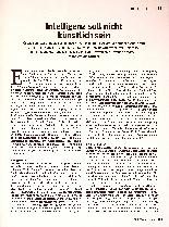 Vorschauseite 2: Intelligenz soll nicht künstlich sein.