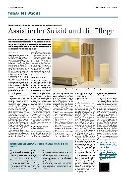 Vorschauseite 1: Assistierter Suizid und die Pflege