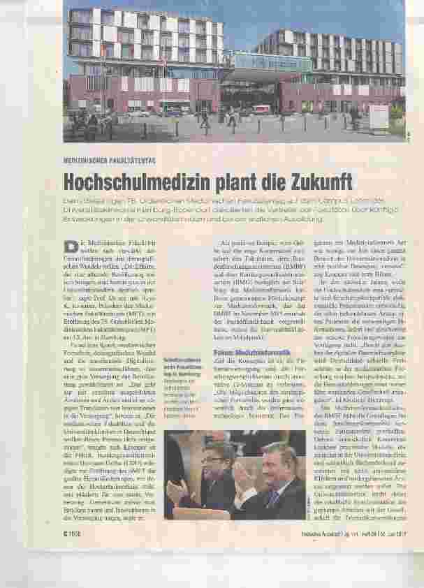 Vorschauseite 1: Hochschulmedizin plant die Zukunft