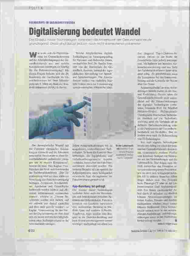 Vorschauseite 1: Digitalisierung bedeutet Wandel