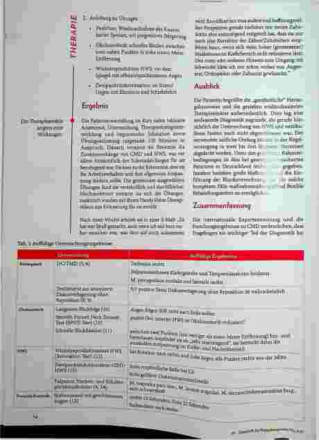 Vorschauseite 4: Fragebogen bei CMD-Patienten. Fallbericht verdeutlicht notwendigen Einsatz.