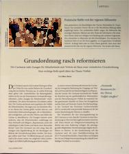 Vorschauseite 1: Grundordnung rasch reformieren