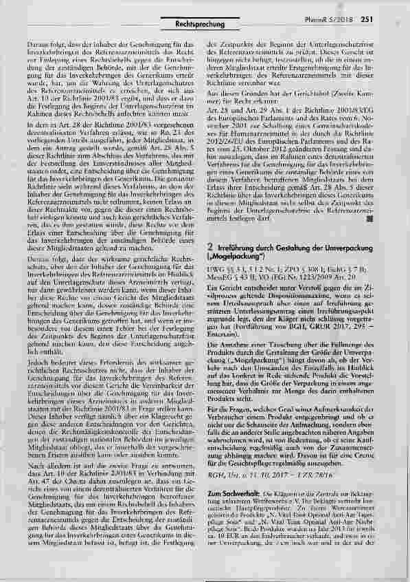 Vorschauseite 6: Genehmigungsverfahren für das Inverkehrbringen eines Referenzarzneimittels