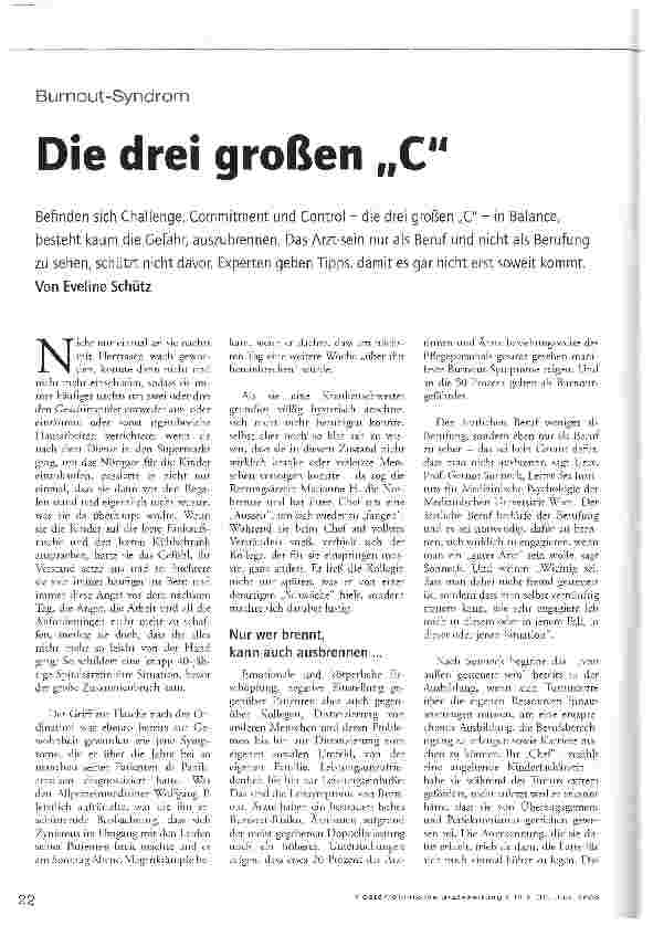 Vorschauseite 1: Die drei großen „C