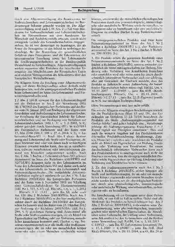 Vorschauseite 5: Abgrenzung Nahrungsergänzungsmittel/ Funktionsarzneimittel (Ginkgo biloba-Trockenextrakt)