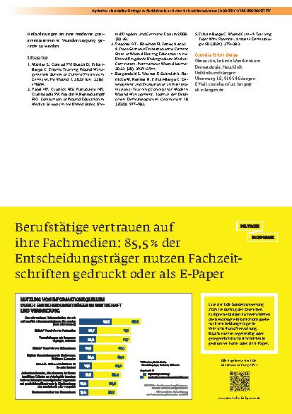 Vorschauseite 2: Ergebnisse einer Online-Umfrage zu Aktivitäten in der Lehre für Medizinstudierende
