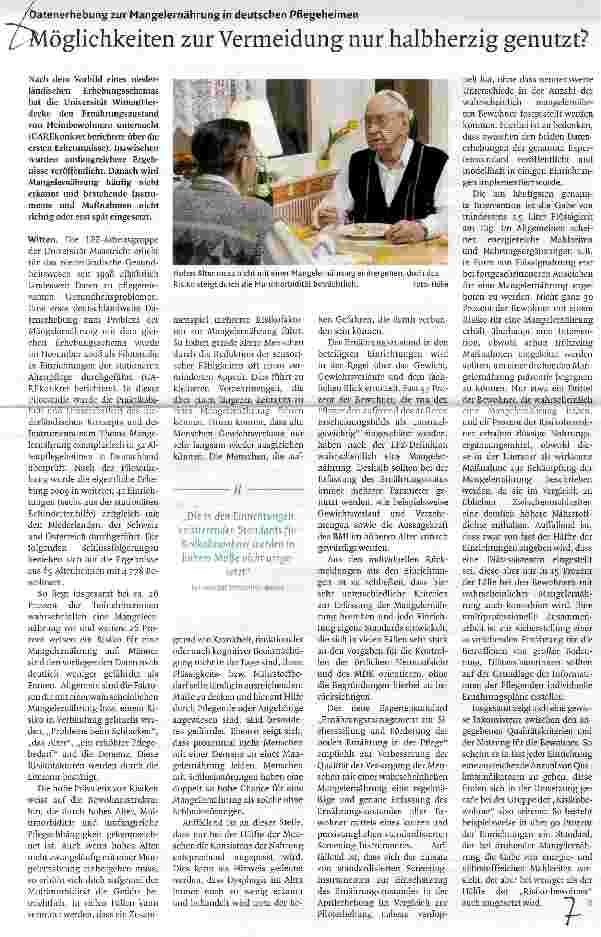 Vorschauseite 1: Möglichkeiten zur Vermeidung nur halbherzig genutzt?