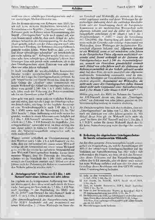 Vorschauseite 3: Die Bedeutung des Unterlagenschutzes für die Nutzenbewertung durch den G-BA